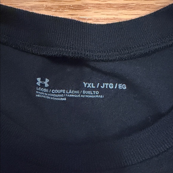 Under Armour Black Tee with Red 'Outta Here' Graphic - Picture 2 of 3